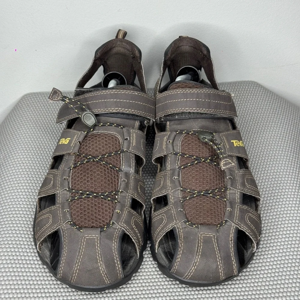 Teva Sandals‎ Forebay Sport Hiking Outdoor Fisherman 1001116 Sz 12 Men's Brown